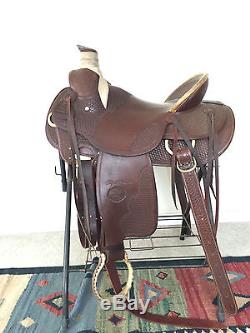 Billy Cook Wade Tree Ranch Saddle 2181 15 1/2 Wide Tree Oxbow Stirrups Nice