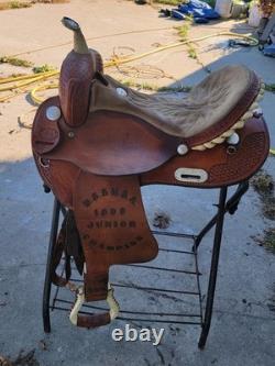 Billy Cook Western 16 Barrel Saddle Full Qh Bars Round Skirt