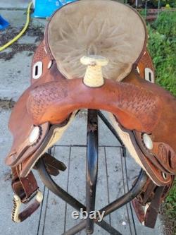 Billy Cook Western 16 Barrel Saddle Full Qh Bars Round Skirt