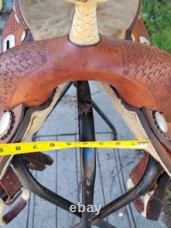 Billy Cook Western 16 Barrel Saddle Full Qh Bars Round Skirt