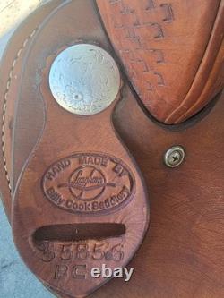 Billy Cook Western 16 Barrel Saddle Full Qh Bars Round Skirt