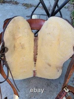 Billy Cook Western 16 Barrel Saddle Full Qh Bars Round Skirt