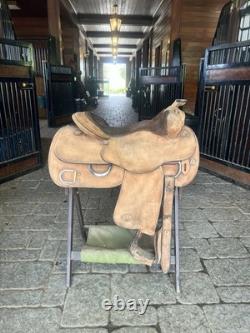 Billy Royal Rough out Work Training Western Saddle 16.5 Free Shipping