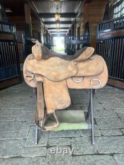 Billy Royal Rough out Work Training Western Saddle 16.5 Free Shipping