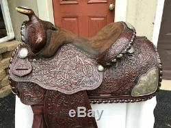 Billy Royal Supreme 15 Vintage Sterling Silver FQHB Western Saddle