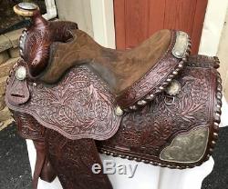 Billy Royal Supreme 15 Vintage Sterling Silver FQHB Western Saddle