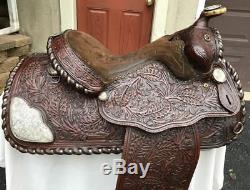 Billy Royal Supreme 15 Vintage Sterling Silver FQHB Western Saddle