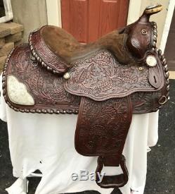 Billy Royal Supreme 15 Vintage Sterling Silver FQHB Western Saddle