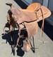 Billy Royal Vintage Show Saddle Simco Tex Tan Leather Western Hand Tool Brass