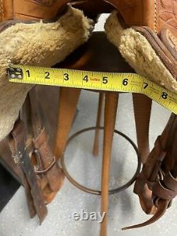 Billy Royal Western Saddle for show or parade 16 nice Full Flower pattern