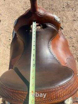 Billy Royal Western Show Saddle with beautiful silver Cinches Included Great