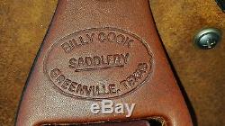 Billy cook saddle, 17 Western Rough out Cutter, Slightly Used