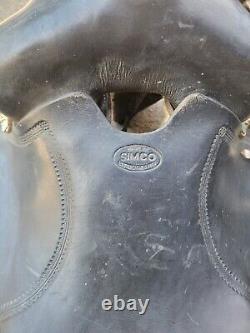 Black Leather Simco Western Saddle 087 Vintage