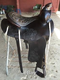 Black Slim Fallis Genuine Balanced Ride Saddle