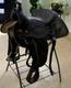 Black Tooled Leather Traditional Western Pleasure/trail Saddle 15 In For Horse