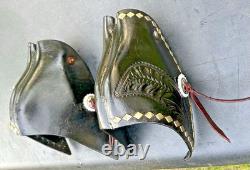 Black Western Parade Saddle Diamond Studs Tapadero Stirrups Fancy Leather 15.5