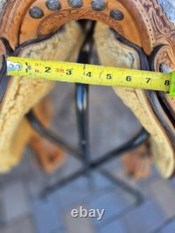 Blue Ribbon Custom Light Oil Western Show Saddle 16 Inch