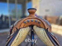 Blue Ribbon Custom Light Oil Western Show Saddle 16 Inch