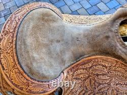 Blue Ribbon Custom Light Oil Western Show Saddle 16 Inch