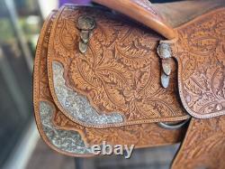 Blue Ribbon Custom Light Oil Western Show Saddle 16 Inch