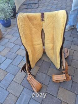 Blue Ribbon Custom Light Oil Western Show Saddle 16 Inch