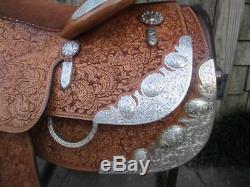 Blue Ribbon Show Saddle With Silver Horn