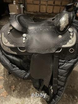 Blue Ribbon Western Show Saddle 16 Black