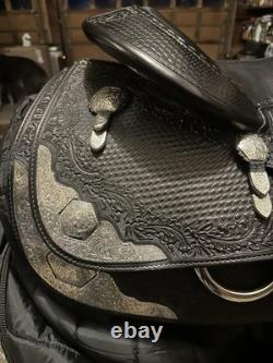 Blue Ribbon Western Show Saddle 16 Black