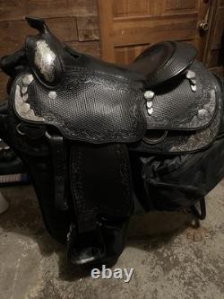 Blue Ribbon Western Show Saddle 16 Black