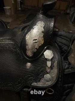 Blue Ribbon Western Show Saddle 16 Black