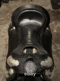 Blue Ribbon Western Show Saddle 16 Black Blue Ribbon Western Show Saddle 16 Black