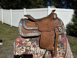 Blue Ribbon Western Show Saddle 16 Padded To 15.5 Used