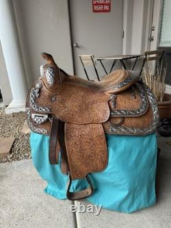 Blue Ribbon Western Show Saddle 16 Padded To 15.5 Used