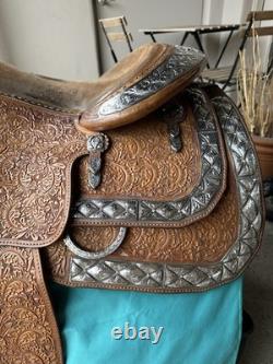 Blue Ribbon Western Show Saddle 16 Padded To 15.5 Used