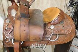 Blue Ribbon Western Work or Trail Saddle 15.5 Semi-QH Tree