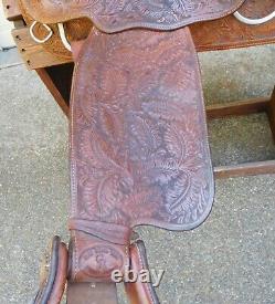 Blue Ribbon Western Work or Trail Saddle 15.5 Semi-QH Tree