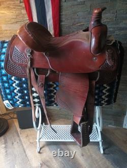 Blue Ridge Western Roping Trail Work Ranch Saddle 15 Wide Tree