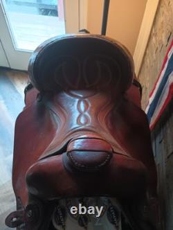 Blue Ridge Western Roping Trail Work Ranch Saddle 15 Wide Tree