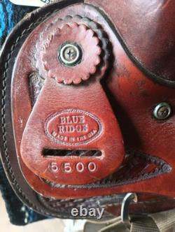Blue Ridge Western Roping Trail Work Ranch Saddle 15 Wide Tree