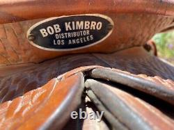 Bob Kimbro Distributor Los Angeles Western Saddle- 14.5 Seat