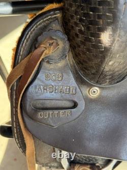 Bob Marshall Cutting Western Horse Saddle Brown Leather