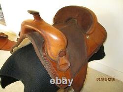 Bob Marshall Treeless Saddle Circle Y 15 Inch Trail Western Gaited