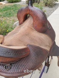 Bob Marshall by Circle Y Treeless Western Sports Saddle 14 Round Skirt