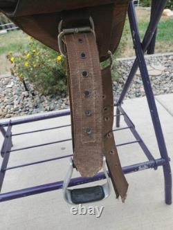 Bob Marshall by Circle Y Treeless Western Sports Saddle 14 Round Skirt