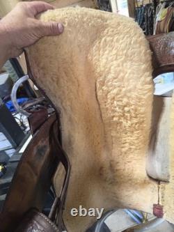 Bob's Custom 15 1/2 Western Show Saddle, 6 1/4 Gullet. Real Silver Made In USA