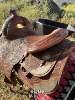 Bob's Pleasure/Trail Leather Saddle Brown 15 in Traditional Western