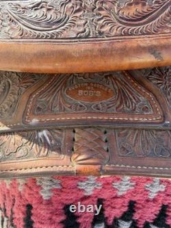 Bob's Pleasure/Trail Leather Saddle Brown 15 in Traditional Western