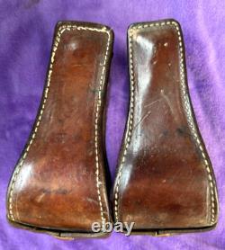 Bob's Sterling Silver Tooled Leather Western Show Saddle 4 Inch Bell Stirrups