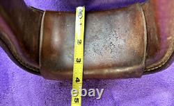 Bob's Sterling Silver Tooled Leather Western Show Saddle 4 Inch Bell Stirrups