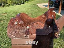 Bona Allen Western saddle 15.5 (008)